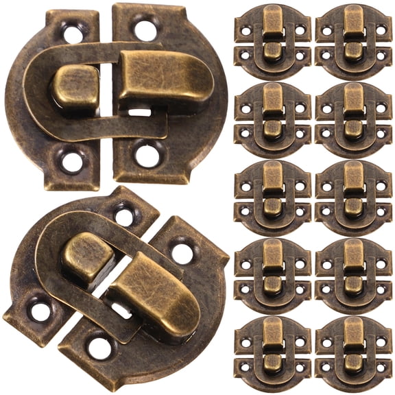 FELTECHELECTR 30Pcs Iron Small Padlock Latch for Various Containers Diy Enthusiasts 1.06In x 1.14In