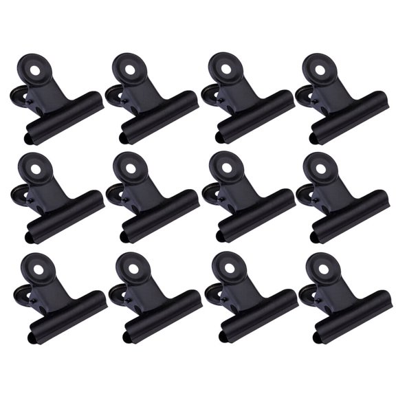 FELTECHELECTR 30Pcs Metal Note Clips For Office Use Holding Documents Practical Design 1.5*1.4in