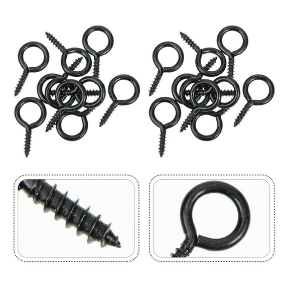 FELTECHELECTR 30Pcs Self Tapping Eyelet Screw for Homeowners with Heavy Duty Strength