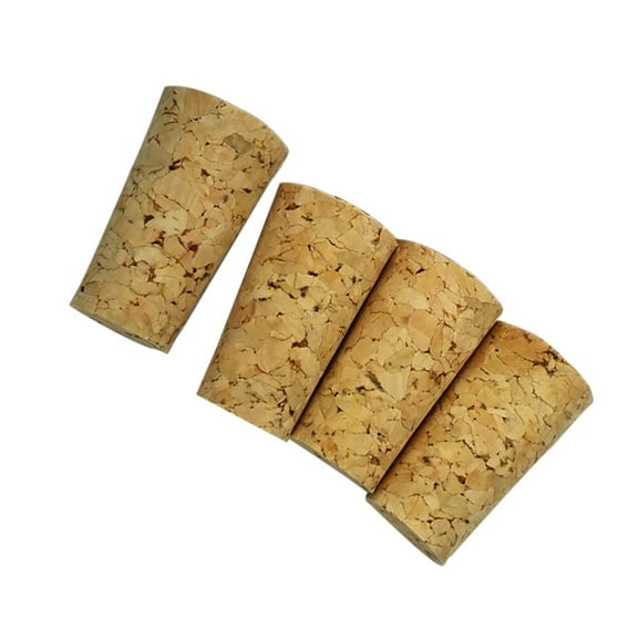 FELTECHELECTR 30Pcs Wine Corks Natural Cork Straight Corks For Wine Bottles Light Brown Conical Shape