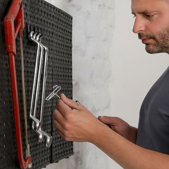 FELTECHELECTR 30pcs Grid Wall Hook Display Hook Hanging Display Hook Utility Hanger