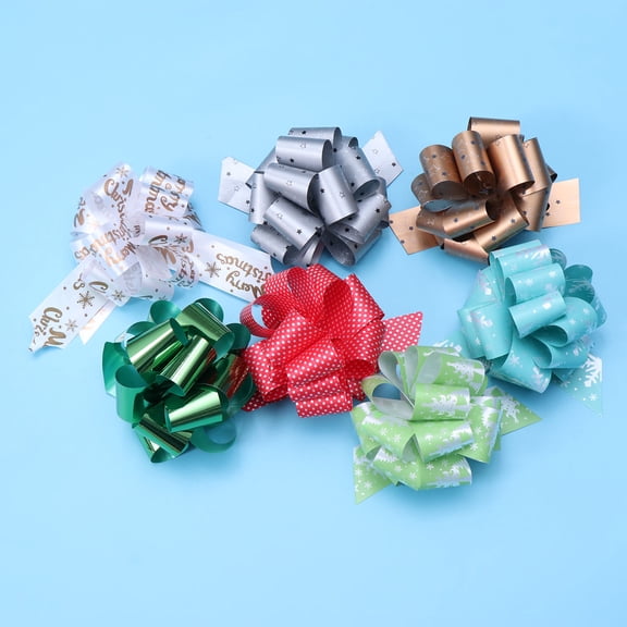 FELTECHELECTR 36Pcs Pull Flower Ribbon Assorted Color for Home Decoration and Valentine's Day Celebrations