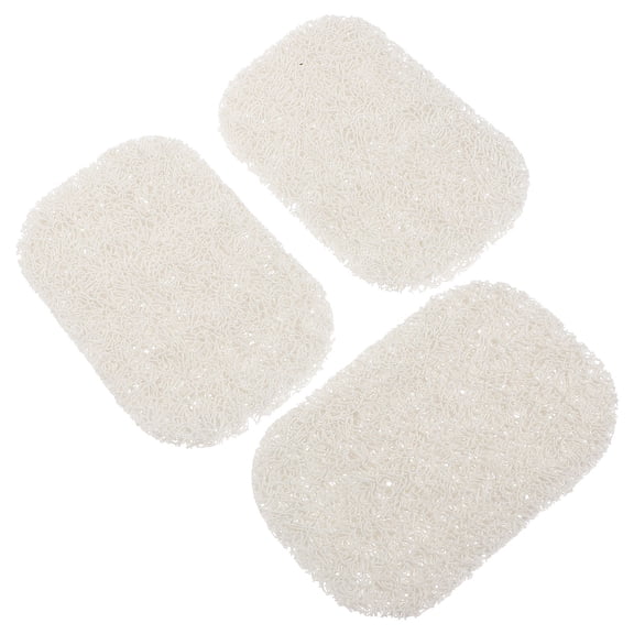 FELTECHELECTR 3-Piece Plastic Soap Dish Tray and Sponge Holder Set for Bathroom, Random Shapes, and Practical