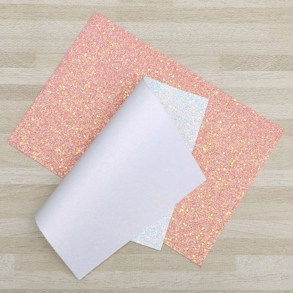 FELTECHELECTR 3Pcs Glitter Fabric for Sewing Diy Projects White Pink Green 30x21x0.2Cm Shiny Material Christmas Use