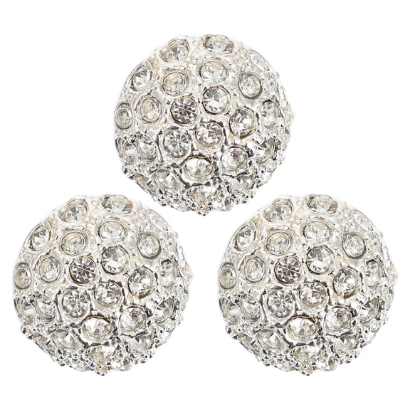 FELTECHELECTR 3-Pack 12MM Round Alloy Upholstery Buttons for Sewing Crafts Clothing Decoration