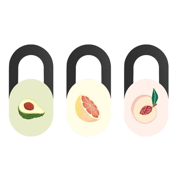 FELTECHELECTR 3Pcs Webcam Blocker for and with Anti Hacking Feature 1.9x0.7in