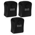 thumbnail image 1 of FELTECHELECTR 3- Key Lock Boxes with Resettable Combination Code, Secure Key Storage Lock Box for Home, 1 of 8