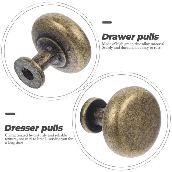 FELTECHELECTR 4-Pack Kitchen Cabinet Handles Set, Round Design, Hardware for Drawer and Door Pulls