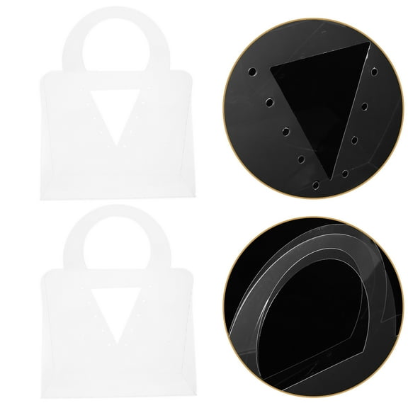 FELTECHELECTR  4 Pcs Vintage Carrier Flower Packaging Bag Baby Woman