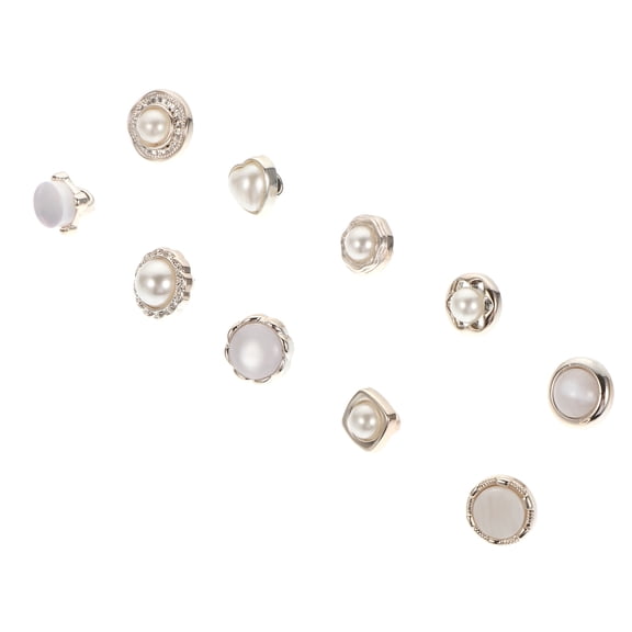 FELTECHELECTR 40 Pcs Assorted Color Metal Round Flat Sewing Buttons for Clothing Crafts and Accessories
