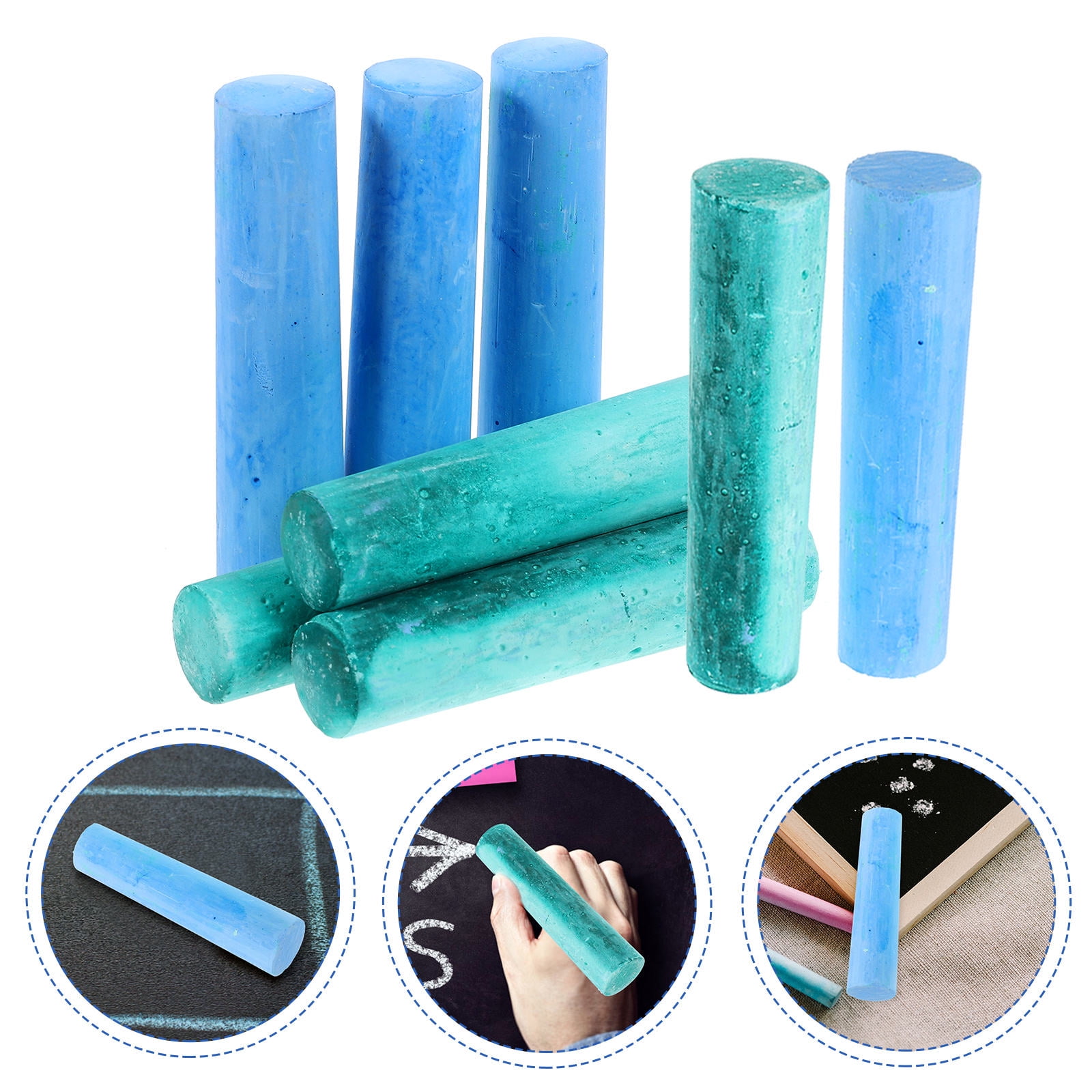FELTECHELECTR 40pcs Sidewalk Chalk Colored Sidewalk Chalk Jumbo Chalk Bulk Washable Drawing Chalk