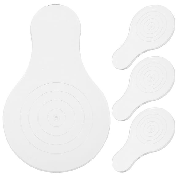 FELTECHELECTR 4Pcs Craft Paper Rolling Tool Plastic Curved Edges For Home Decoration And Classroom Use