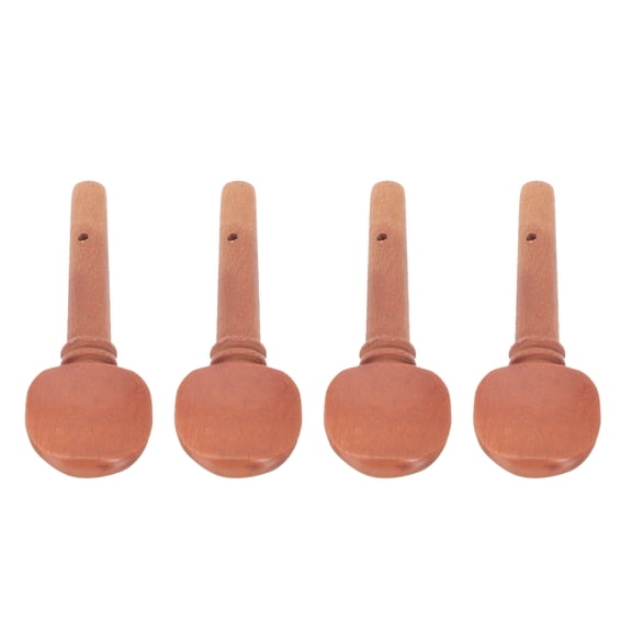 FELTECHELECTR 4Pcs Violin Tuning Pegs Jujube Wood Round for Musical Instrument Maintenance