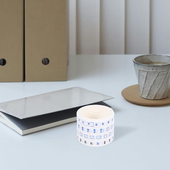 FELTECHELECTR 4Rolls Planner Adhesive Tape Washi Paper Time Management Task Marking Rectangular Shape