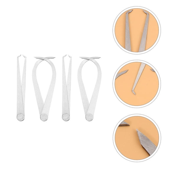 FELTECHELECTR 4pcs Ceramic Pottery Measuring Tools Set with Inside and Outside Caliper for Precise Crafting