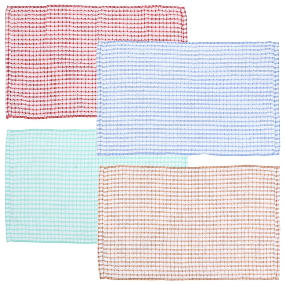 FELTECHELECTR 4pcs Multi-function Washcloths Dishcloths Cotton Utensils Cleaning Kitchen