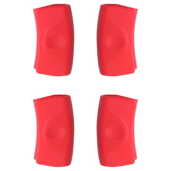 FELTECHELECTR 4pcs Pot Silicone Handles Anti-skid Insulation for Handling Hot Items