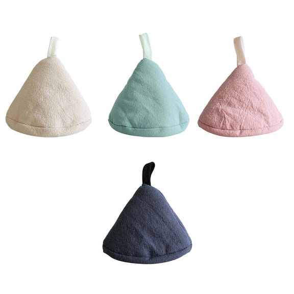 FELTECHELECTR 4Pcs Triangle Pot Handle Covers Cotton Heat Proof Kitchen Grip Protection