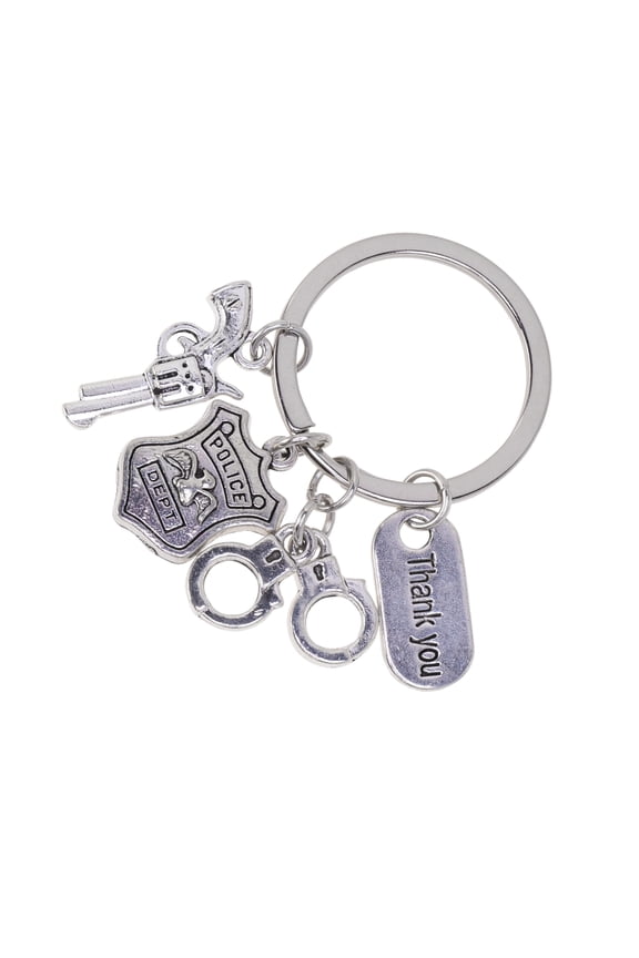mens keychain Keychain Police Design Metal 1Pcs Protect Keys Women Giving