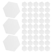 FELTECHELECTR 500 Pcs White Hexagon Quilting Paper Templates, English Paper Piecing Shapes for Sewing Crafts Supplies