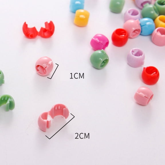 FELTECHELECTR 50 Pcs Cute Round Buckle Hair Clips for Girls, Bulk Hairpins Barrettes for Teens and Kids Daily Styling Accessories