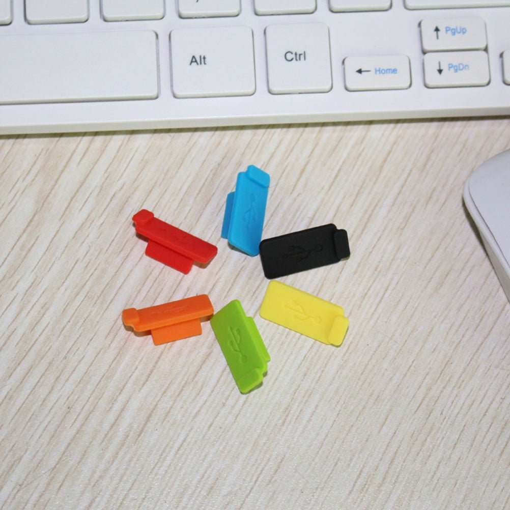 FELTECHELECTR 50Pcs Usb Plug for Charging Port Dust Plug Assorted Color ...