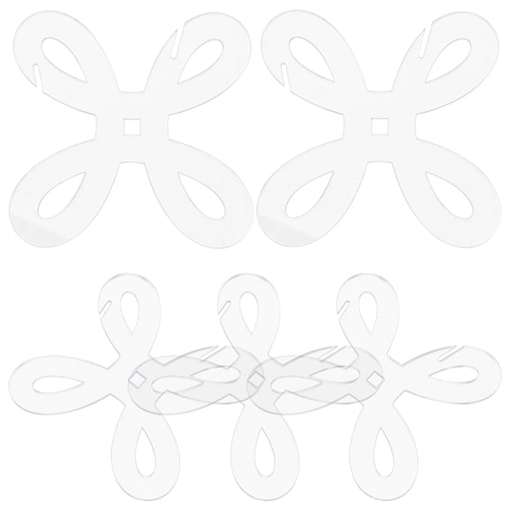 FELTECHELECTR 5-Pack Clear Acrylic Yarn Bobbins Thread Spool Organizers for Sewing, Crafting, and Knitting Projects