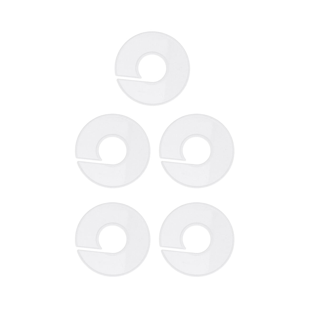 FELTECHELECTR 5Pcs Clothes Rack Size Dividers White Plastic For Sewing ...