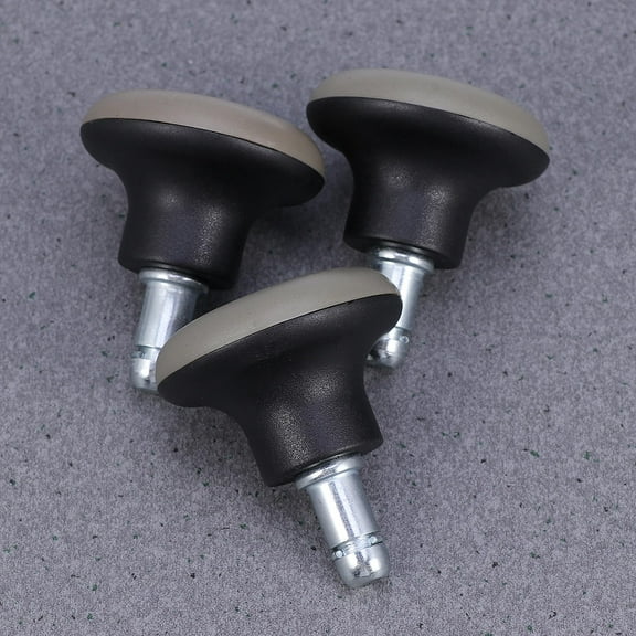 FELTECHELECTR 5Pcs Furniture Castor Wheels for Office Use Home Use with Pu Metal Rubber Steel 11.8X7.9X3.9in