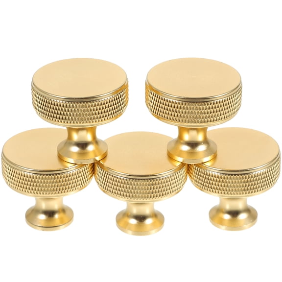 FELTECHELECTR 5Pcs Golden Cabinet Furniture Pulls for Interior Design