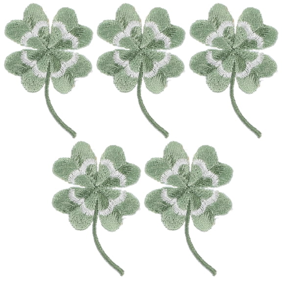 FELTECHELECTR 5Pcs Multi Function Coat Patches Green Leaf Shape for Diy Projects and