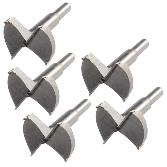 FELTECHELECTR 5Pcs Precision Ground Wood Drill Woodworkers 3.14X0.98X0.98in
