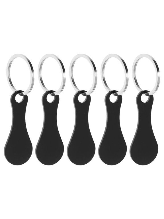 Durable Stainless Steel Trolley Token, Black, Portable for Crafts Use