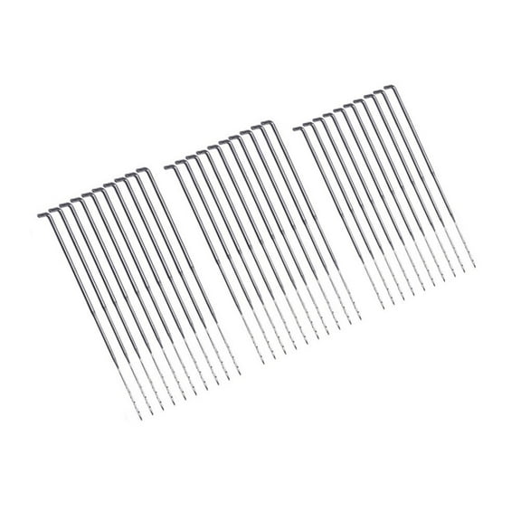 FELTECHELECTR 60Pcs Wool Felt Needle Yarn Needles for Beginners and Quilting Silver Metal