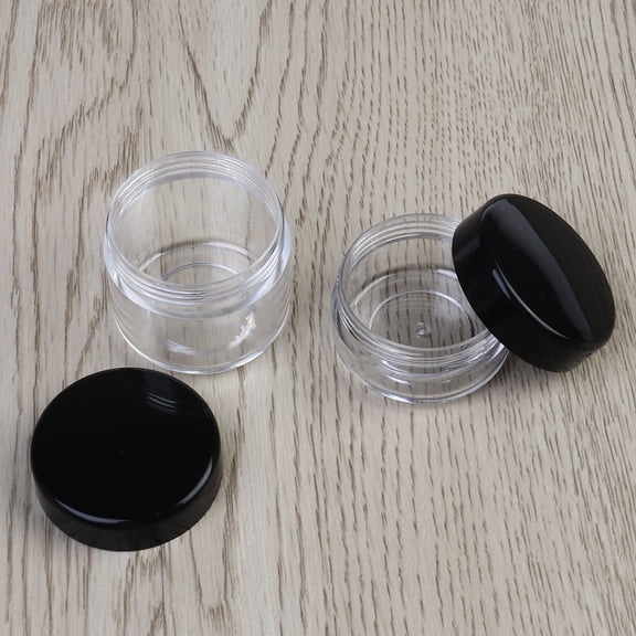 FELTECHELECTR 6Pcs Small Round Containers Material 1.34x1.5x1.5in For Skincare Sampling Storage