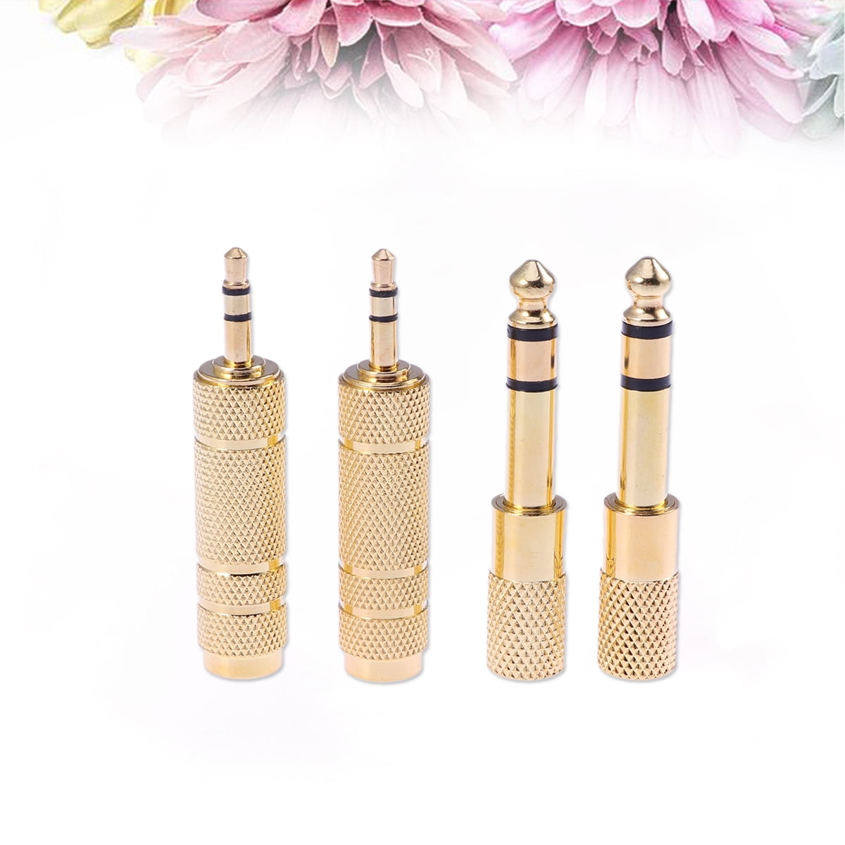 FELTECHELECTR 6Set Copper Brass Audio Adaptor for Musicians with Stereo ...