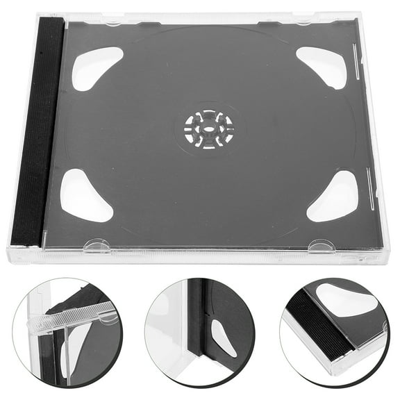 FELTECHELECTR 8Pcs DVD Cases DVD Storage Cases CD Cases Reusable CD Cases CD Storage Holders