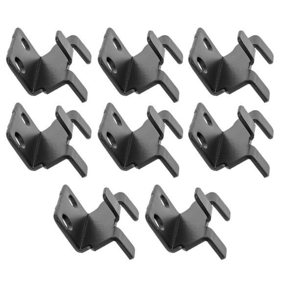 FELTECHELECTR 8-Piece Black Tile Wall Supports Rectangular Design for Wall Tile Installation Accessories