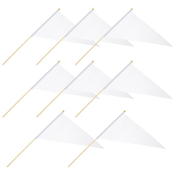 FELTECHELECTR 8Pcs Triangular Garden Marking Flags for Lawn and Industrial Use 15.7X11.8X0.2in