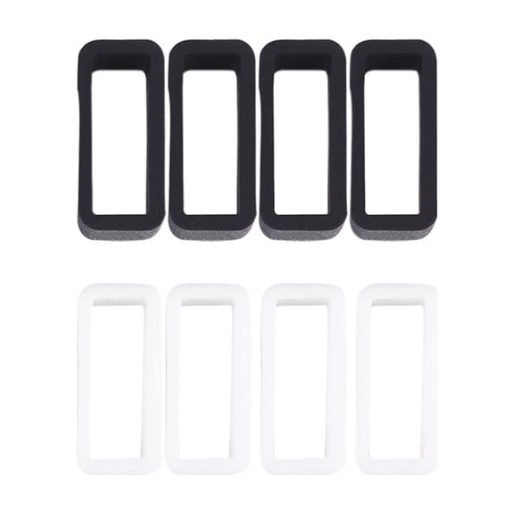 FELTECHELECTR 8Pcs Watch Straps for Men in Silicone Material with Round Shape for Daily Use 2.6x0.8x1cm