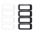 thumbnail image 1 of FELTECHELECTR 8Pcs White Watch Band Fastener Rings Silicone for Durable 20mm, 1 of 8