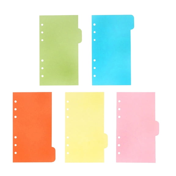 FELTECHELECTR 8-Piece Card Paper Divider Tabs for Notebook Organization and Efficient Filing System