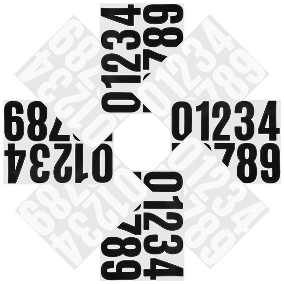 FELTECHELECTR 8 Sheets House Number Stickers, Outdoor Weatherproof Address Decals for Mailbox, Assorted Colors