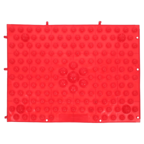 FELTECHELECTR Acupuncture Mat 1Pcs Red TPE for Senior Ages and Non-slip Back Design
