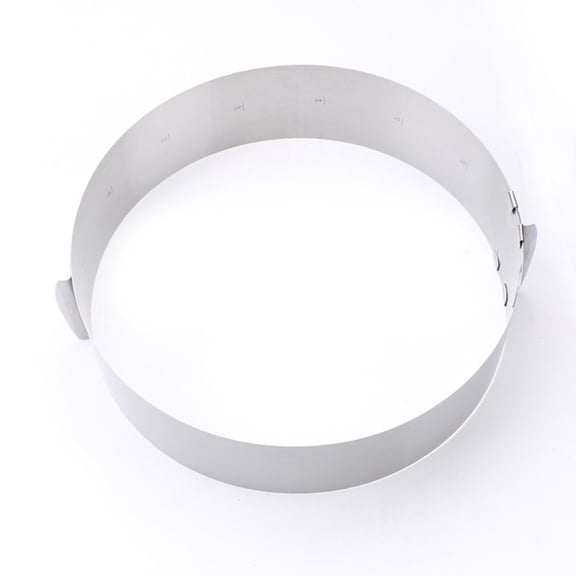 FELTECHELECTR Adjustable Cake Ring 6 Inch to 12 Inch Stainless Steel 1Pcs
