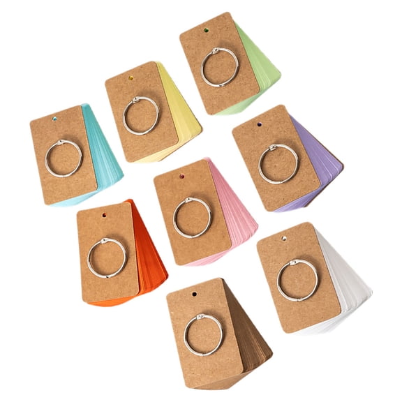 FELTECHELECTR Assorted Color Index Cards for Daily Use Small Portable Notepad
