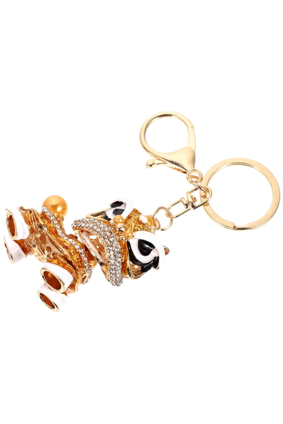 Bag Keychain Pendant Lion Keychain Golden Alloy 1Pcs Suitable For Men Women