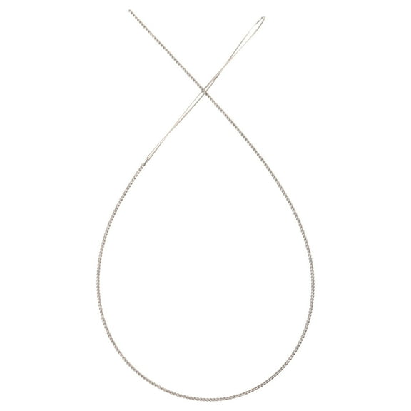 FELTECHELECTR 1-Pack Reusable Metal Beading Needle for Crafting, Plated Iron Bead Tool for Jewelry Making