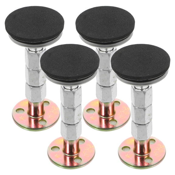 FELTECHELECTR Bed Stoppers for Headboard 4Pcs Stainless Steel Adjustable Fixator 84-110Mm Anti Sloshing