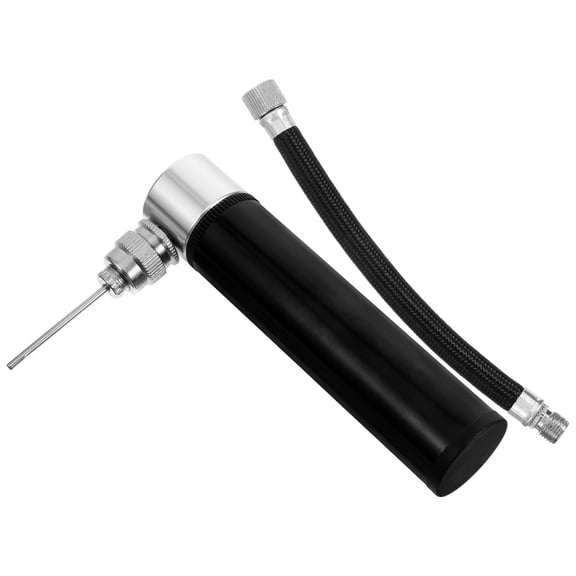 FELTECHELECTR Portable Black Metal Hand Pump for Inflating Soccer and Sports - 1 Set Inflation Tool